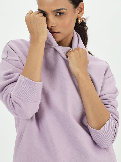 Lilac Fleece Hoodie