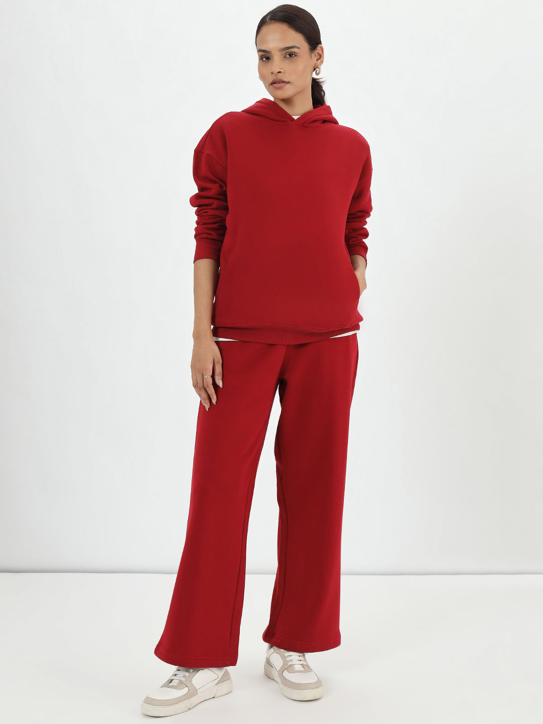 Red Fleece Hoodie