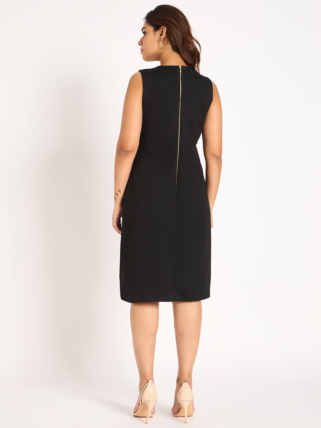 Black Sheath Midi Dress