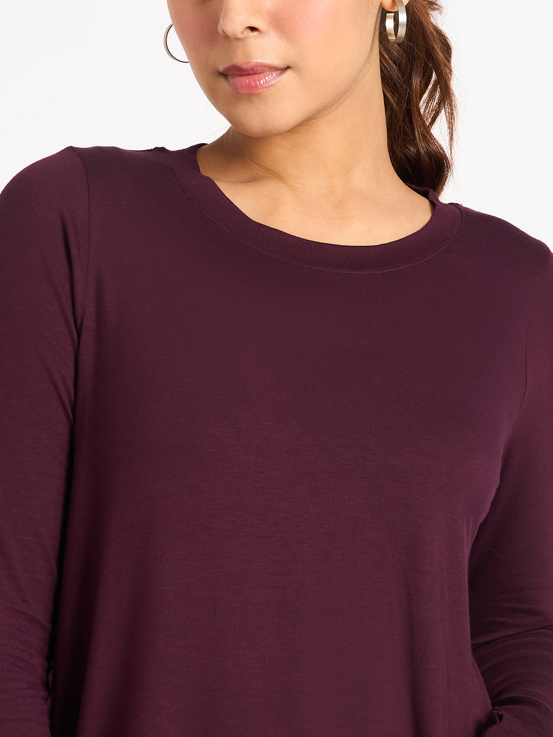 Bamboo Wine Knit T-Shirt