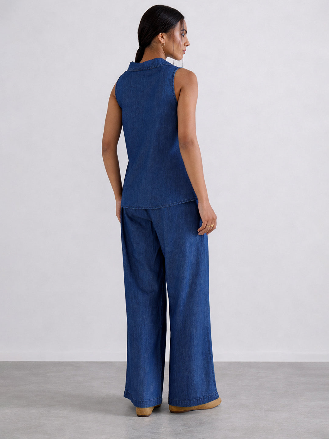 DenimLite Navy Sleeveless Co-Ord