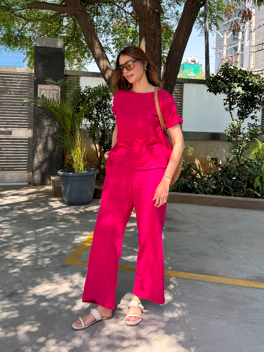 CloudComfort Gauze Pink Co-ord Set