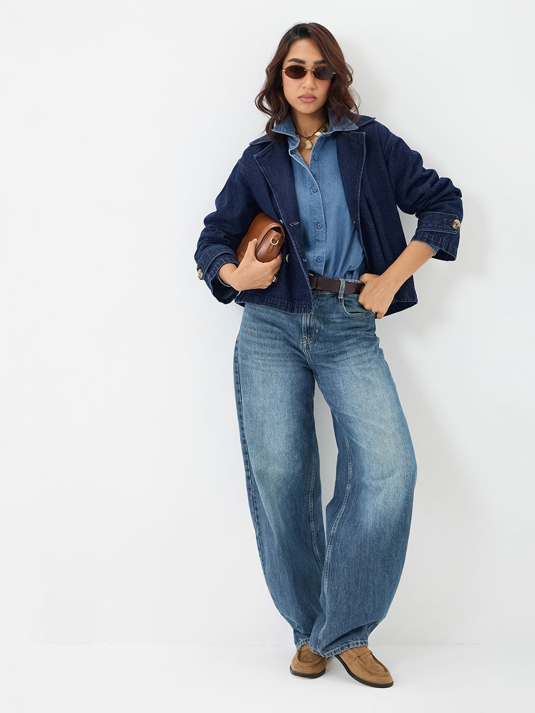 DenimClassic Navy Double Breasted Jacket