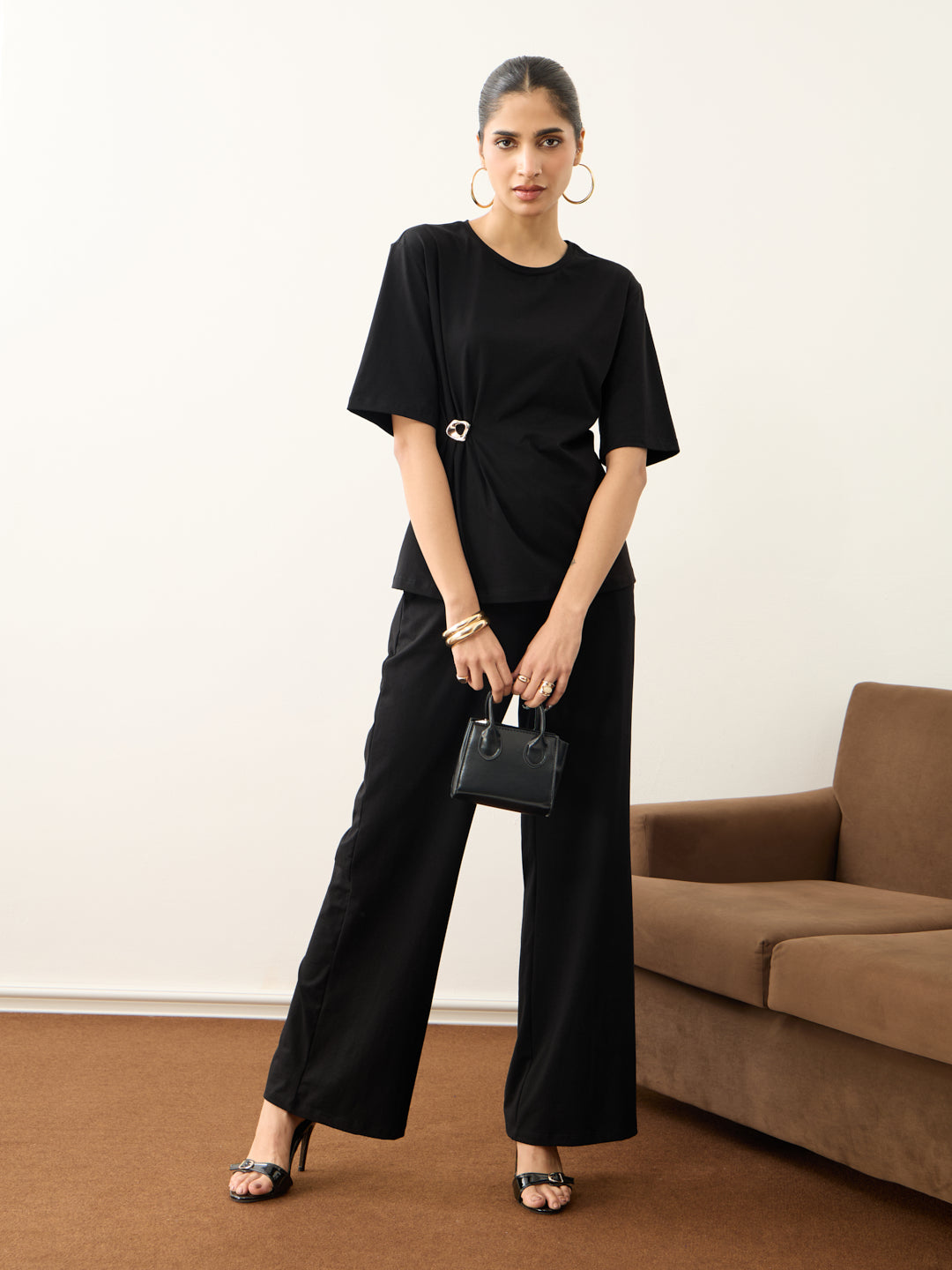 TrueStretch Black Buckle Detail Co-ord