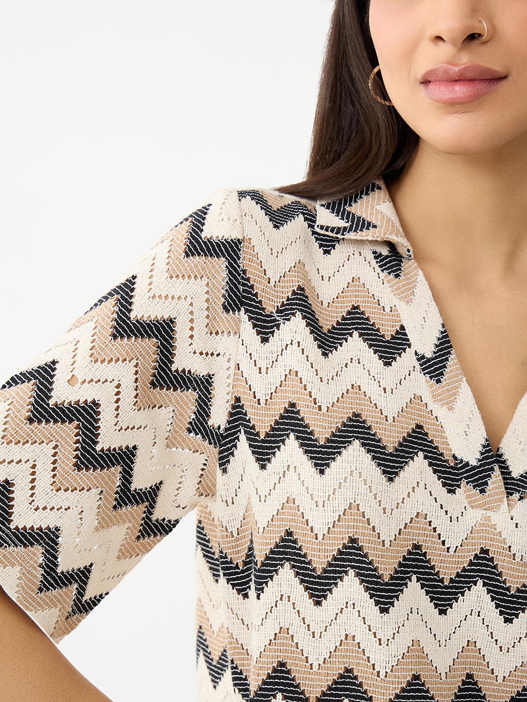 Multi Chevron Crochet Co-Ord Set