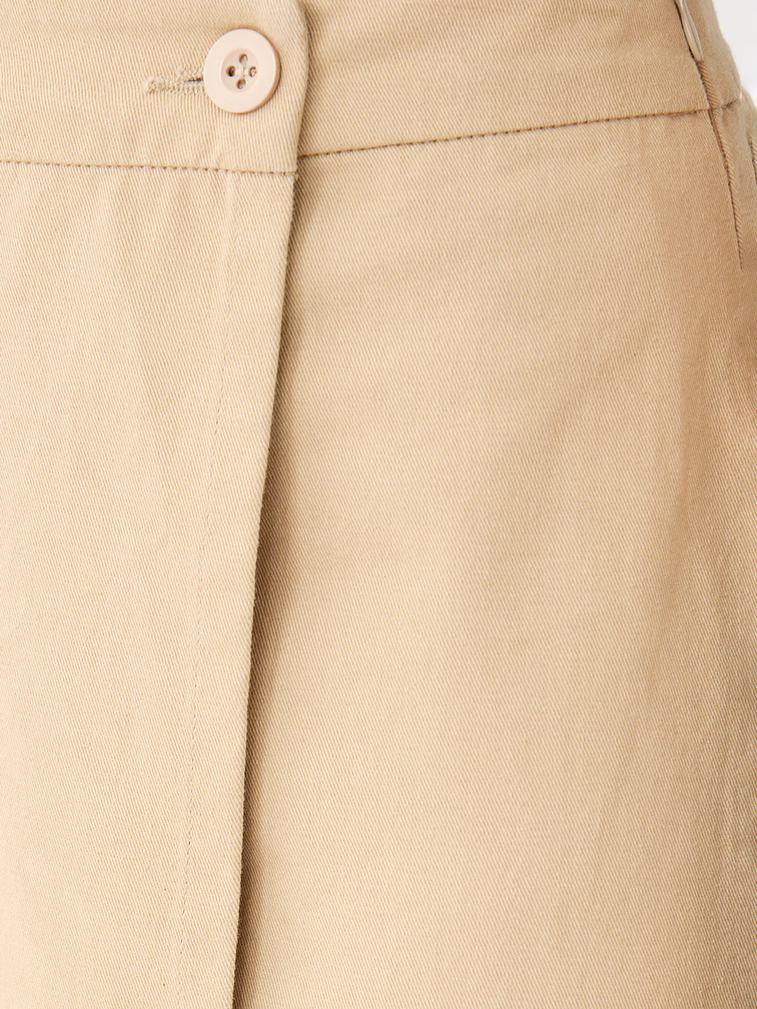 Beige Wrap Maxi Skirt