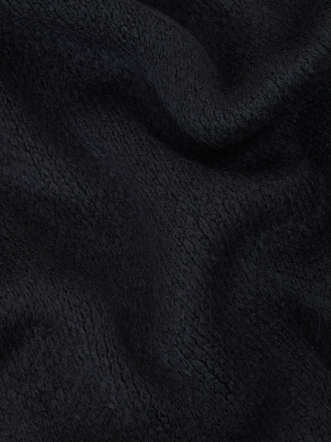Black Contrast Stitch Detail Scarf