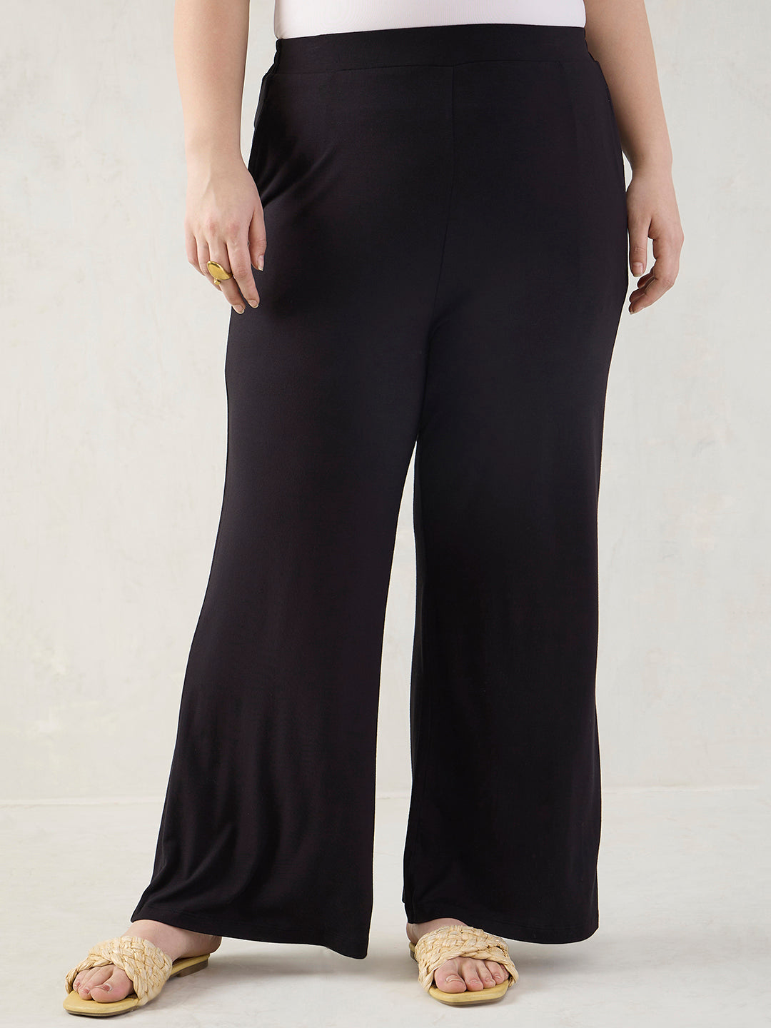 Black Bootleg Pants