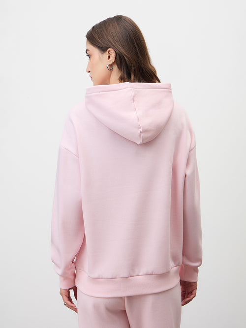Powder Pink Fleece Hoodie