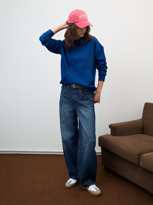 Royal Blue Fleece Hoodie