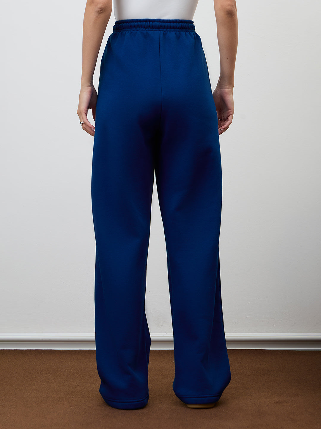 Royal Blue Straight Leg Fleece Trackpants