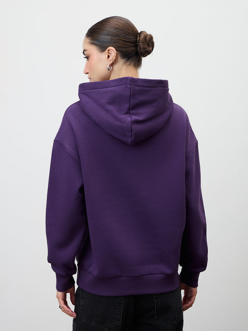 Purple Fleece Hoodie