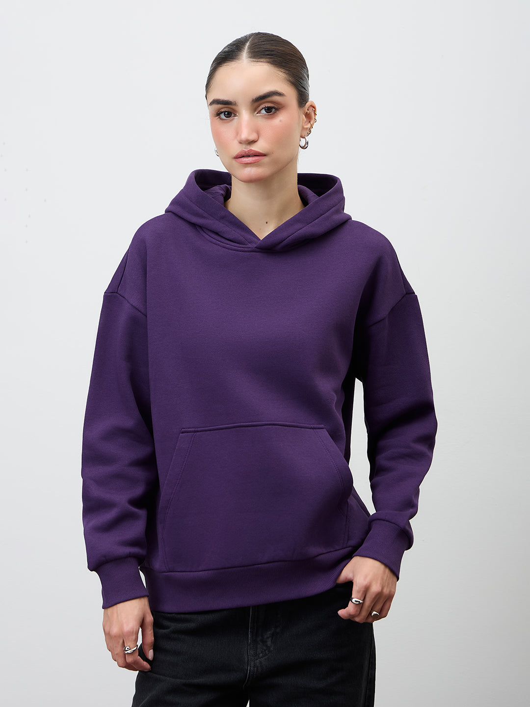 Purple Fleece Hoodie