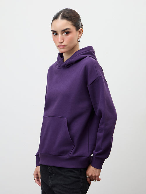 Purple Fleece Hoodie