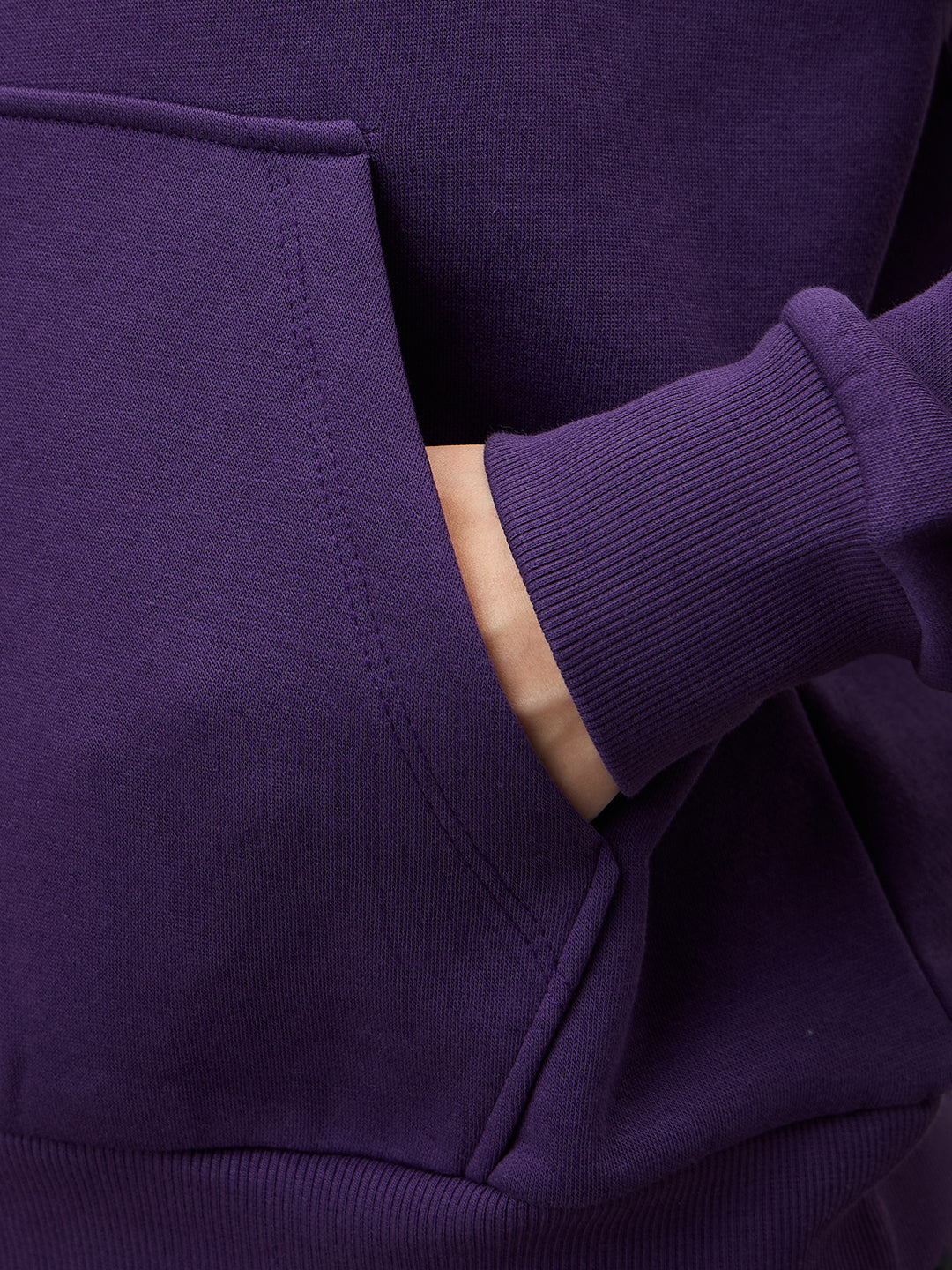 Purple Fleece Hoodie