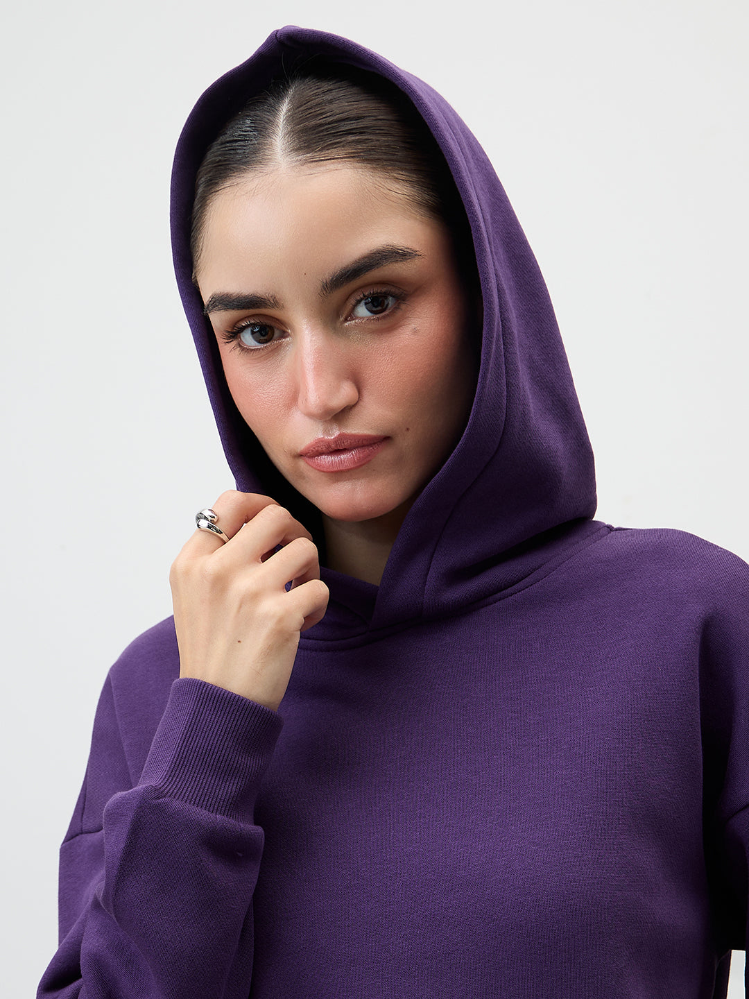 Purple Fleece Hoodie