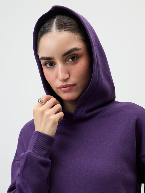 Purple Fleece Hoodie