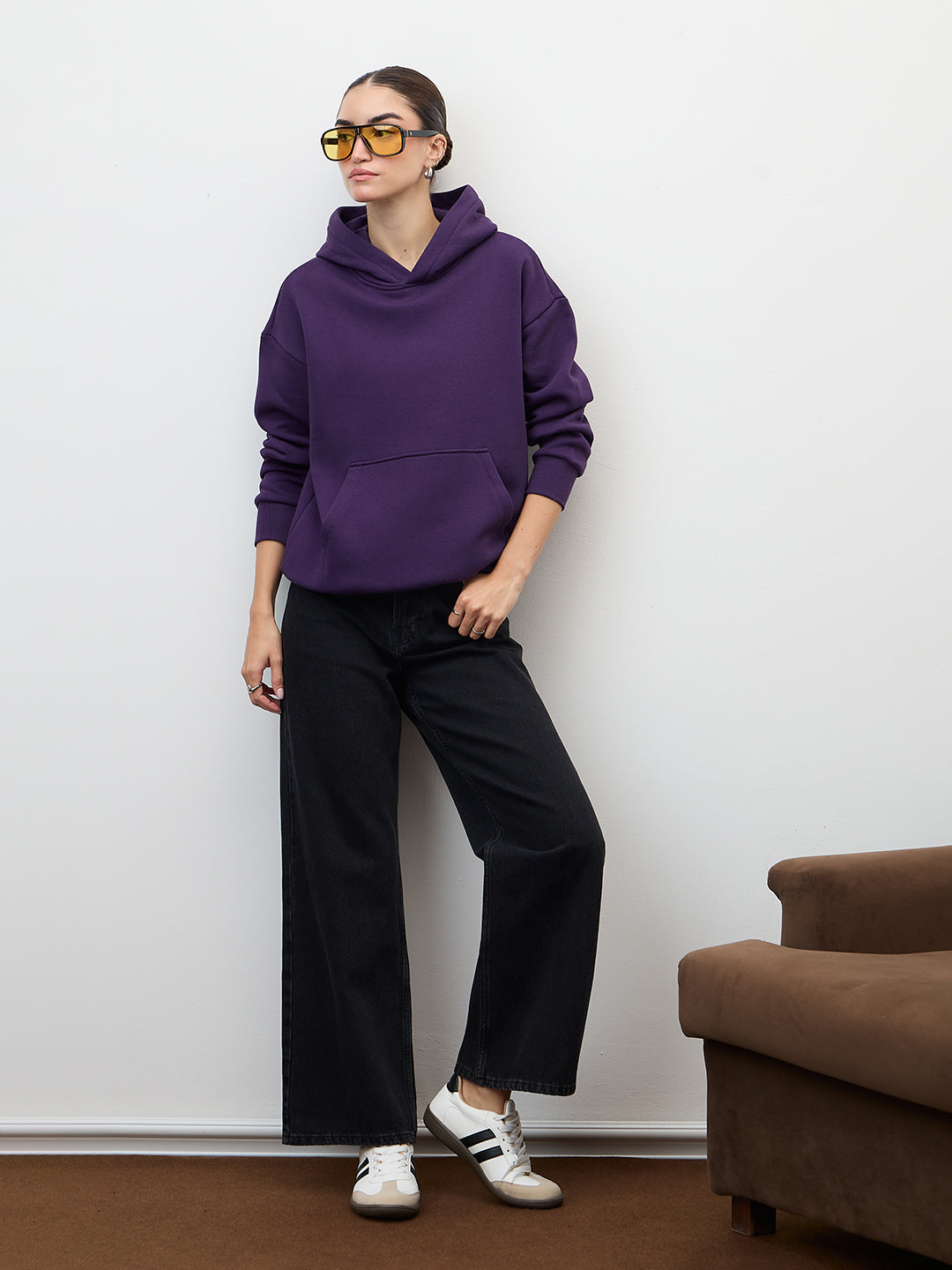 Purple Fleece Hoodie
