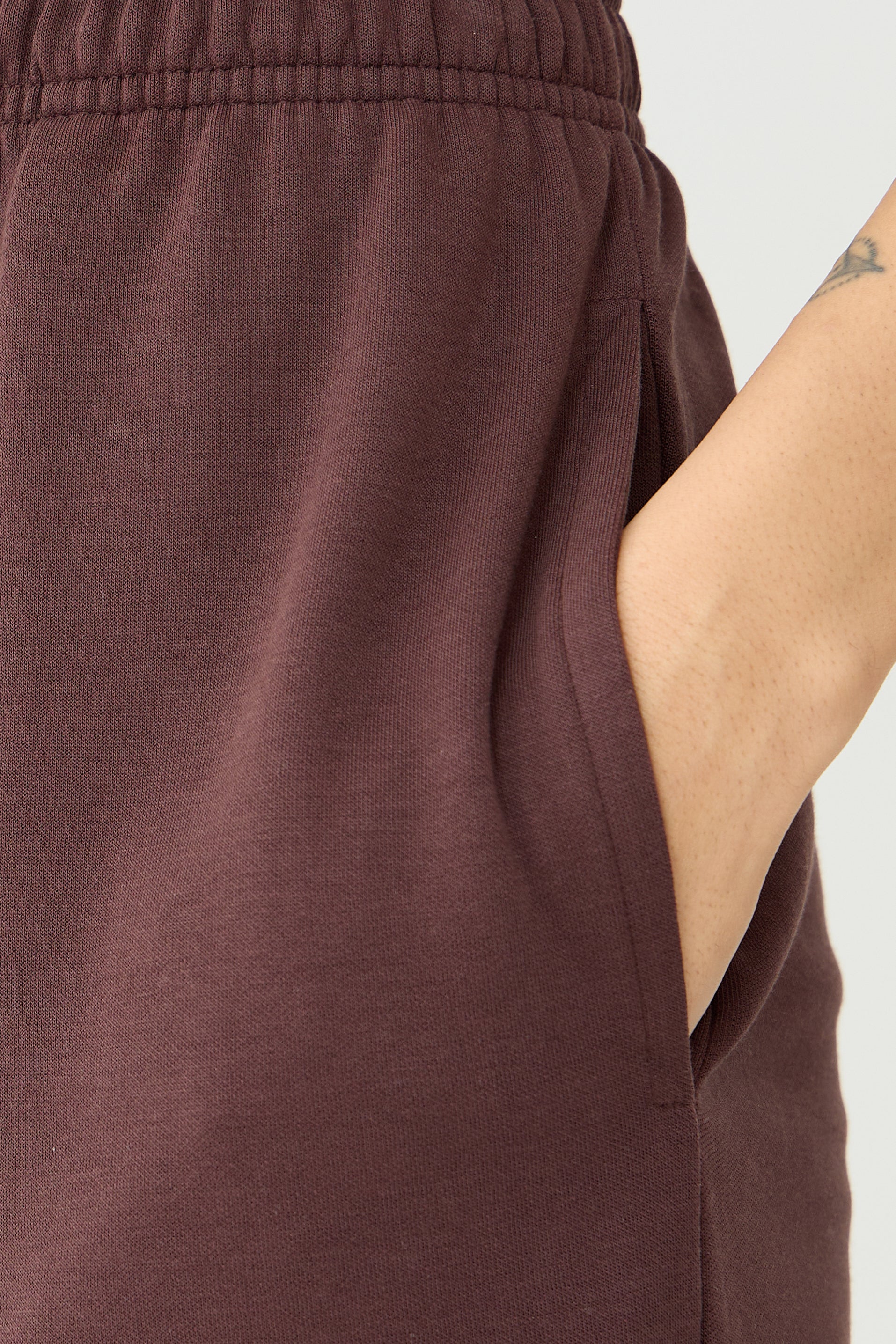 Coffee Brown Puff Sleeves Knit Co-Ord