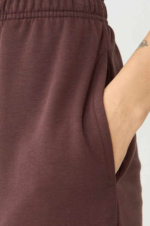Coffee Brown Puff Sleeves Knit Co-Ord