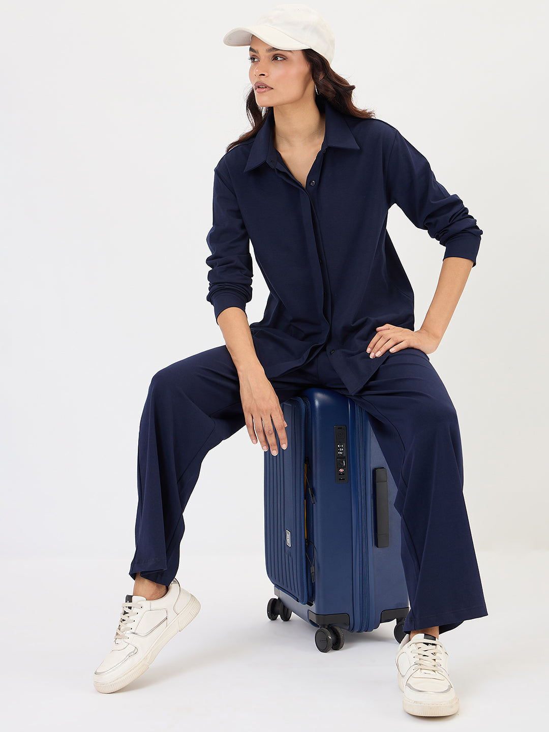 Navy Blue Travel Pants