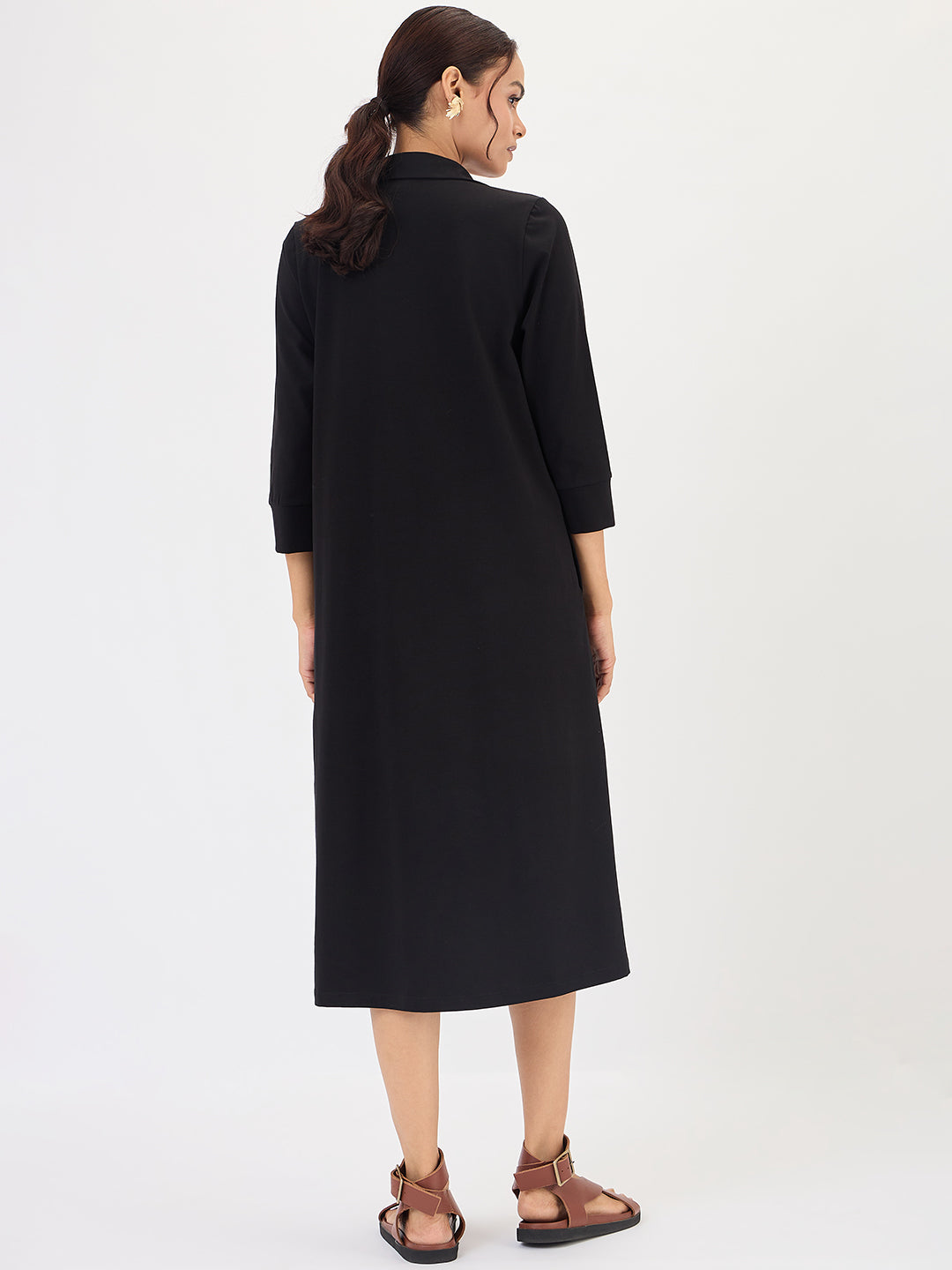 Black A-Line Travel Dress