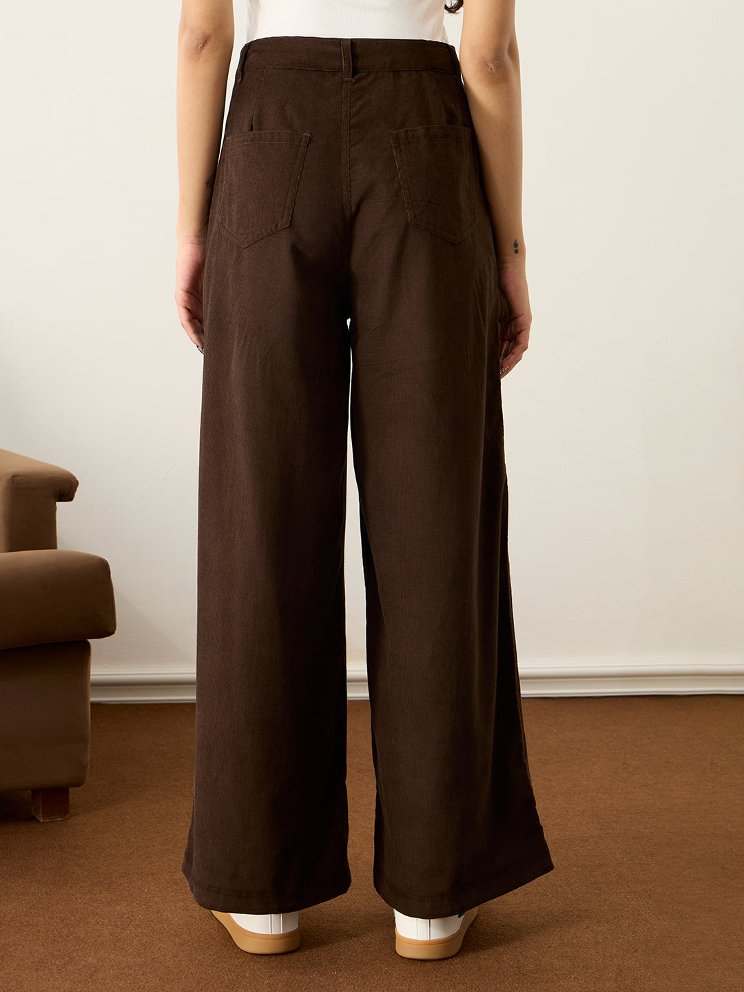 The Cool Girl Brown Corduroy Pants