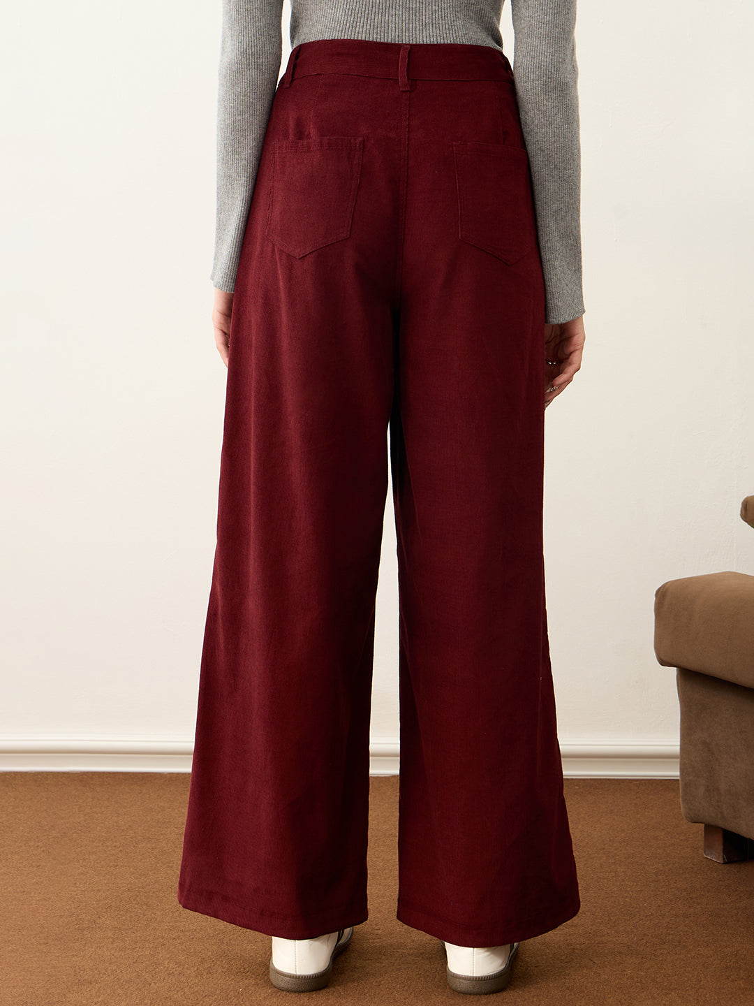 The Cool Girl Wine Corduroy Pants