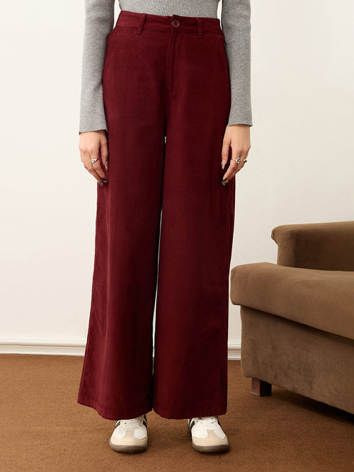 The Cool Girl Wine Corduroy Pants