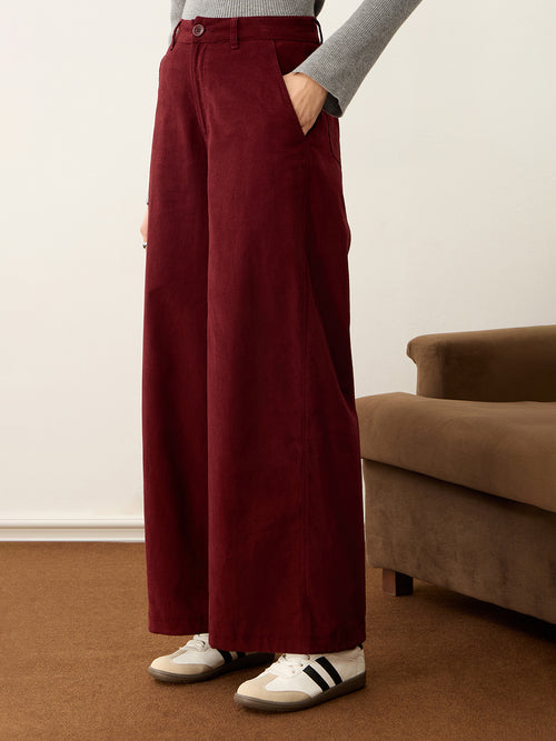 The Cool Girl Wine Corduroy Pants