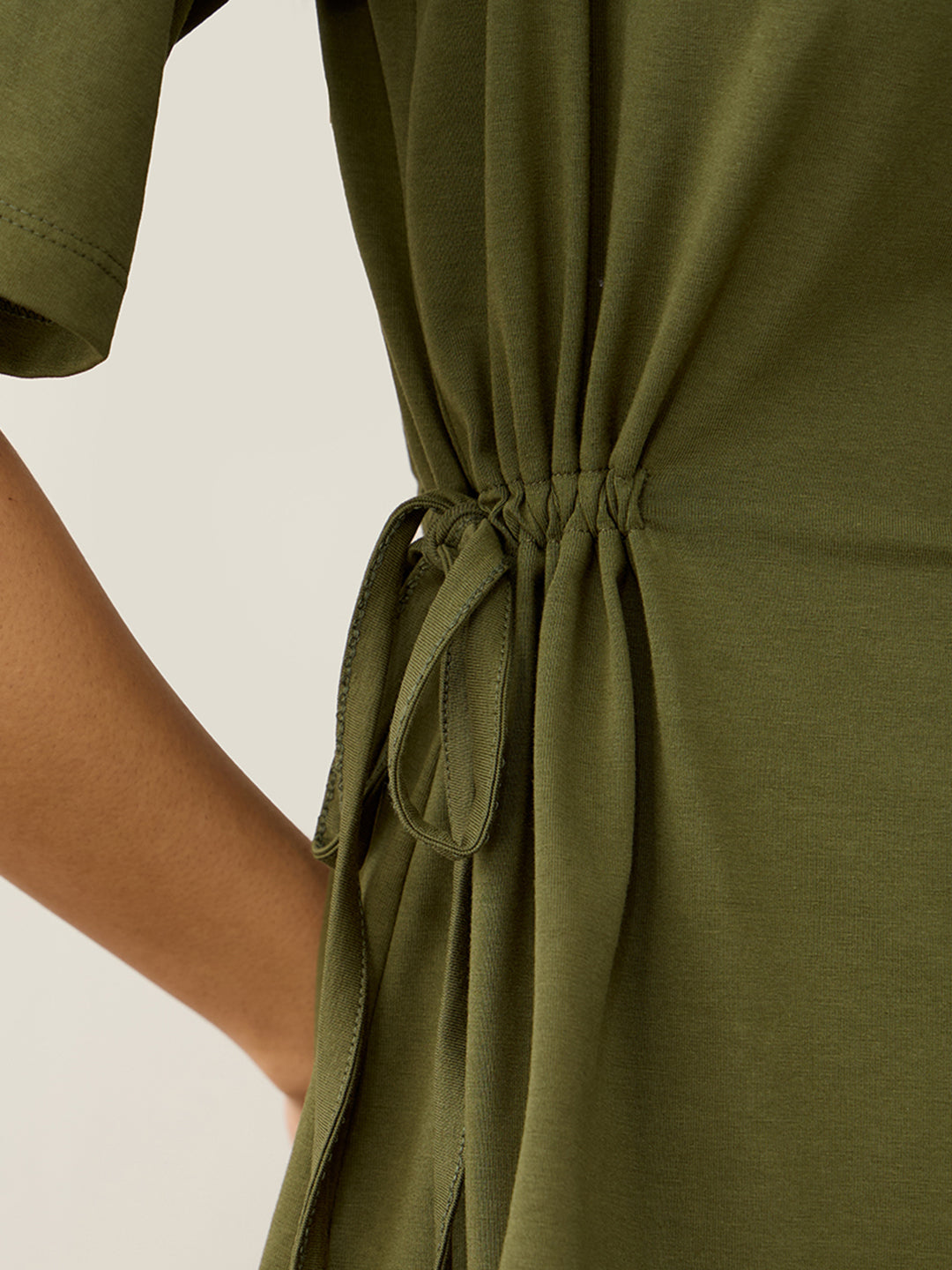 TrueStretch Olive Side Drawstring Co-ord