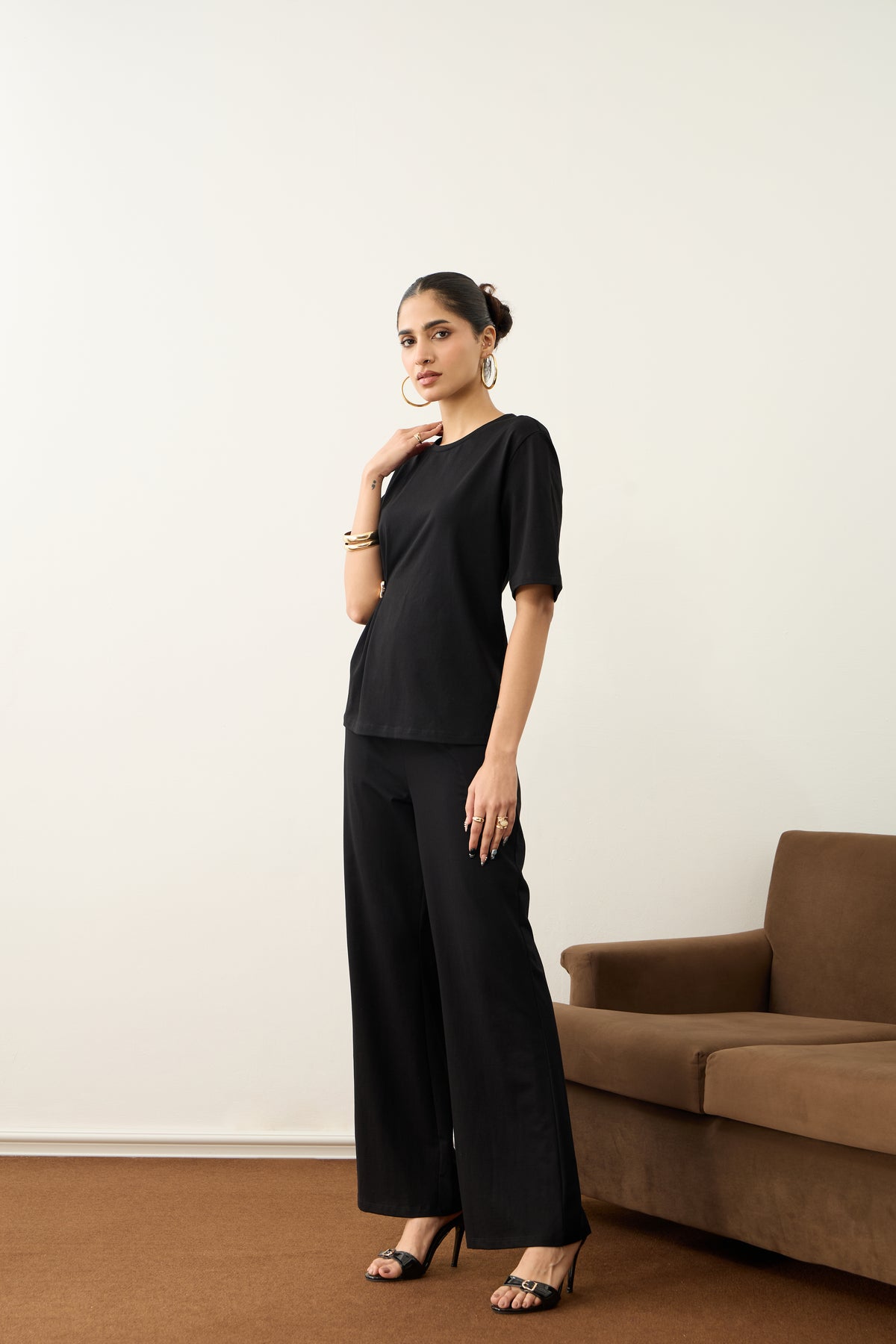 TrueStretch Black Buckle Detail Co-ord