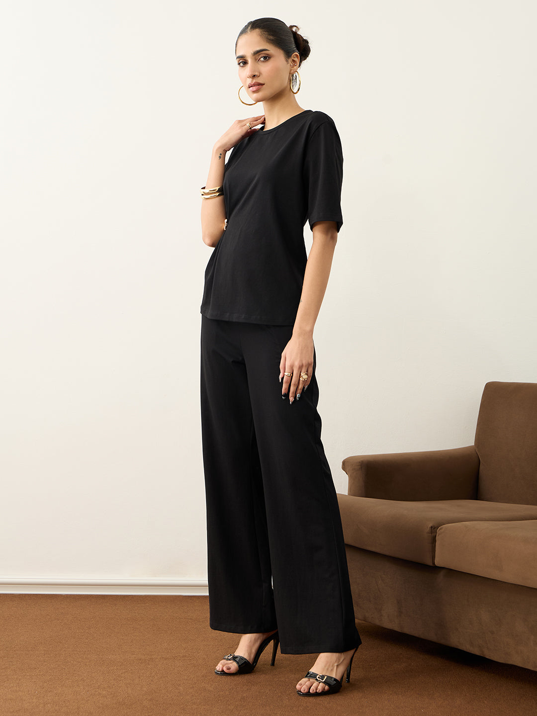 TrueStretch Black Buckle Detail Co-ord