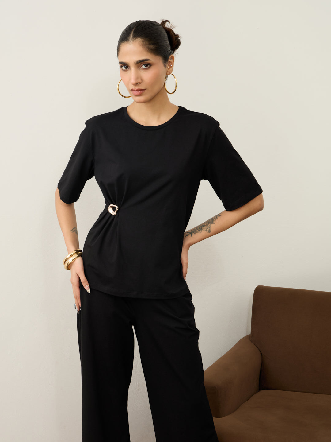 TrueStretch Black Buckle Detail Co-ord