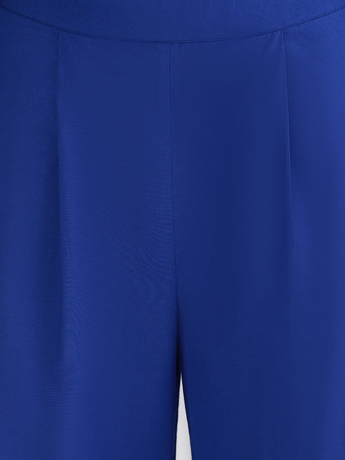 Royal Blue Poplin Shirt Co-Ord Set