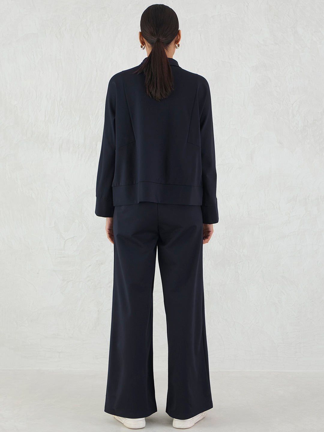 Navy Zip-Up Travel Co-Ord Set