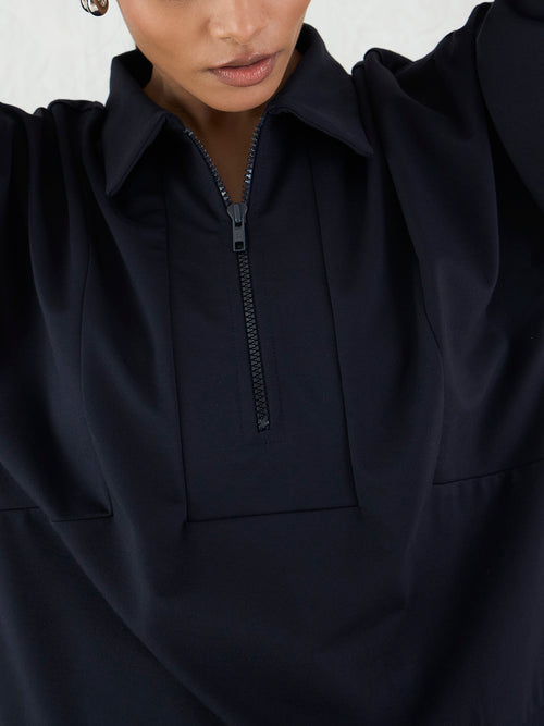 Navy Zip-Up Travel Co-Ord Set