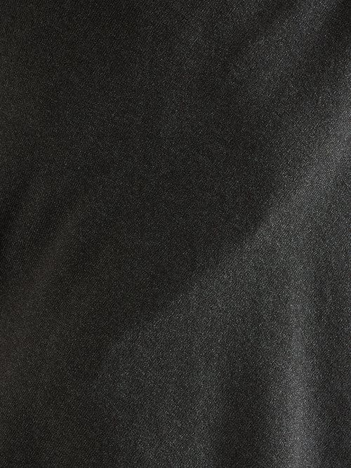 Charcoal Melange Asymmetric Sweater Cape