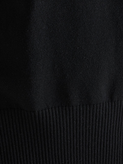 Black Raglan Sleeve Sweater Co-Ord