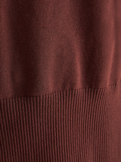 Coffee Brown Raglan Sleeve Sweater Co-Ord