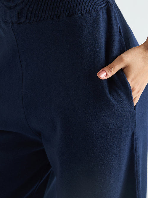 Navy Raglan Sleeve Sweater Co-Ord