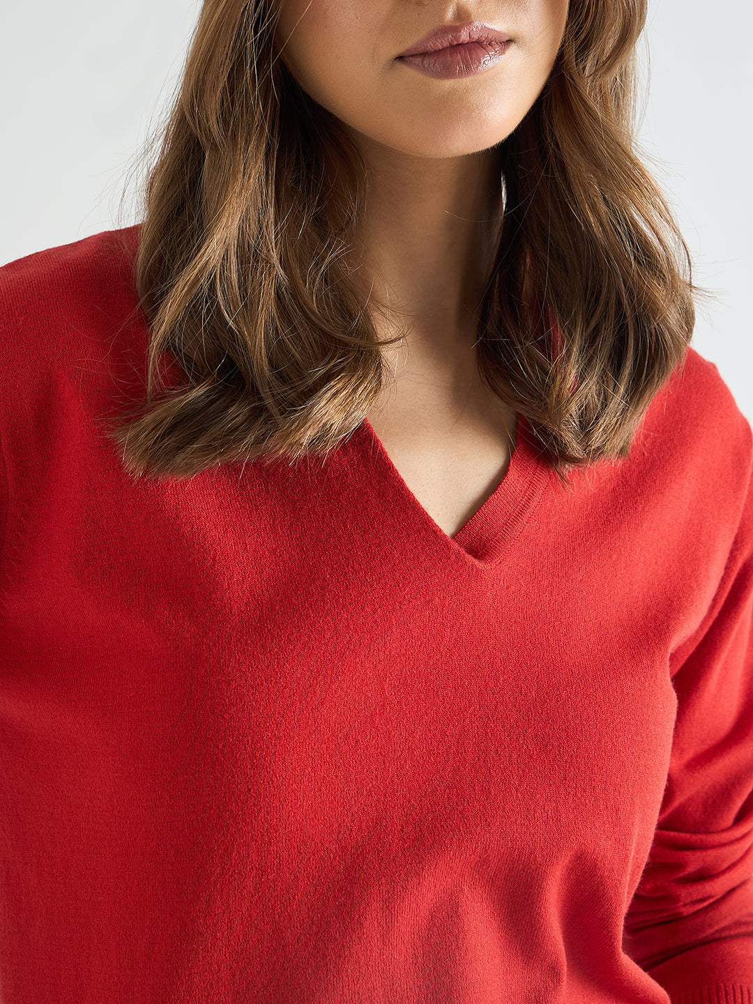 Orange Polo Neck Sweater