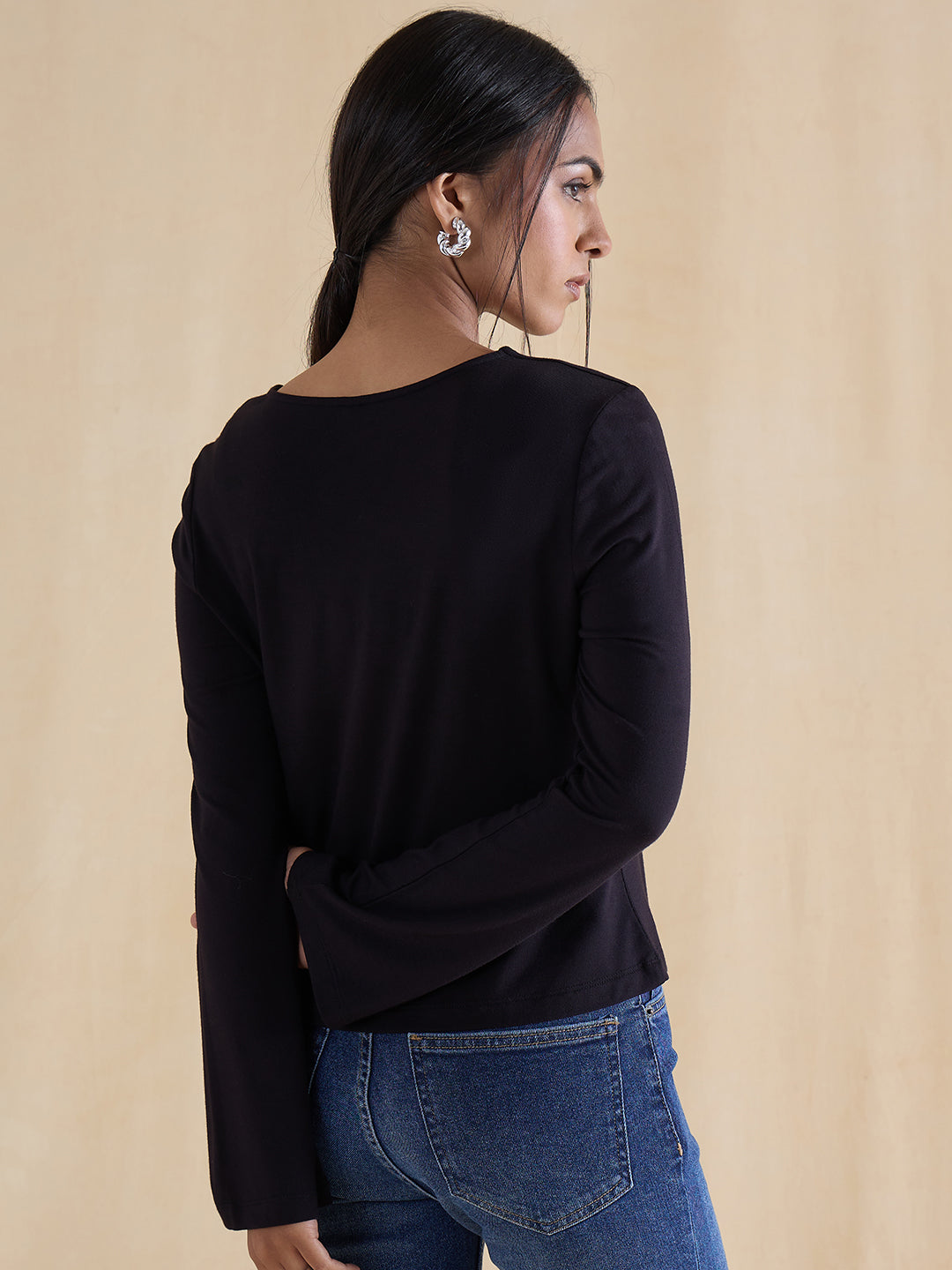 bamboo-black-knit-cut-out-detail-top-fzk-7338