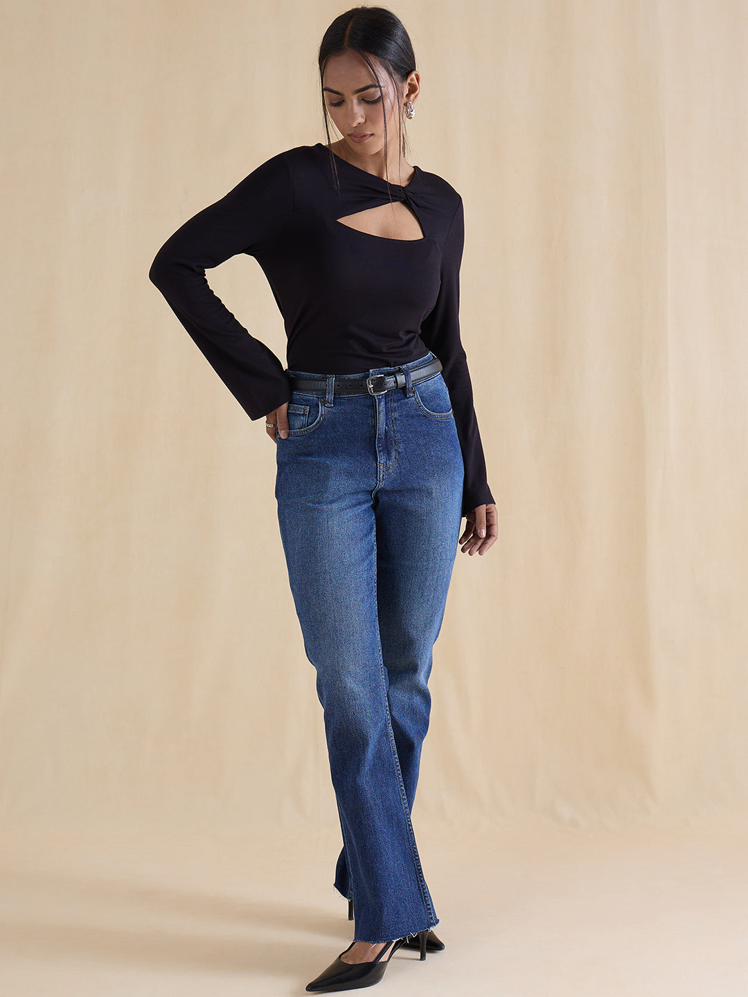 bamboo-black-knit-cut-out-detail-top-fzk-7338