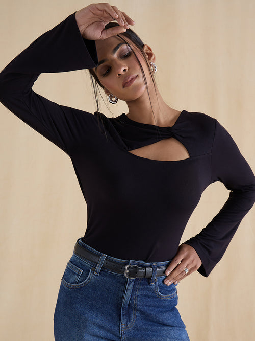 bamboo-black-knit-cut-out-detail-top-fzk-7338