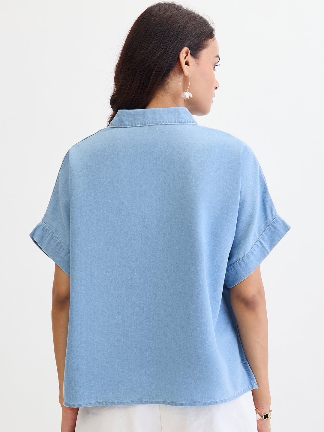 Light Blue Denim Top