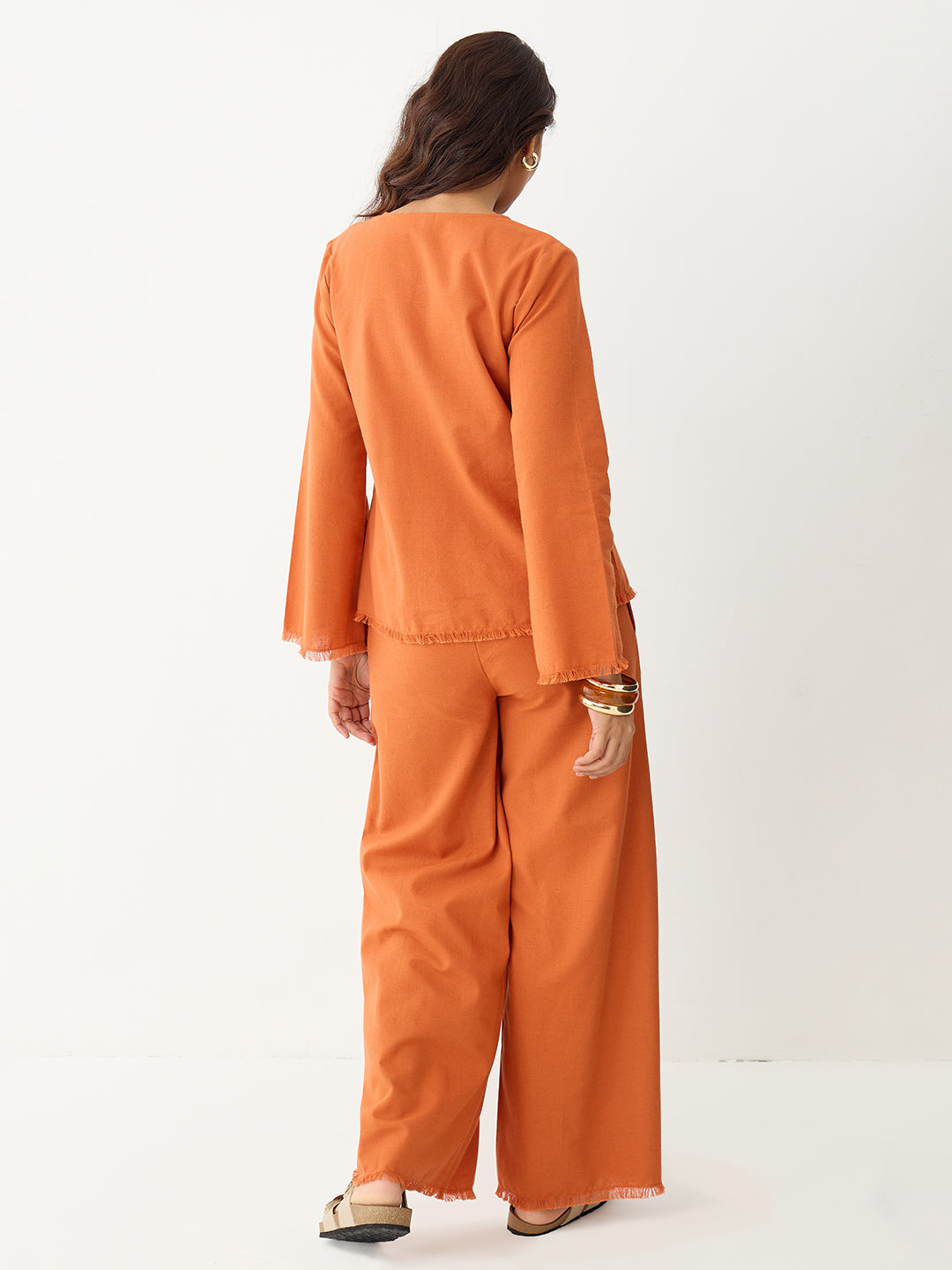 LinenLite Rust Tie-up Co-ord