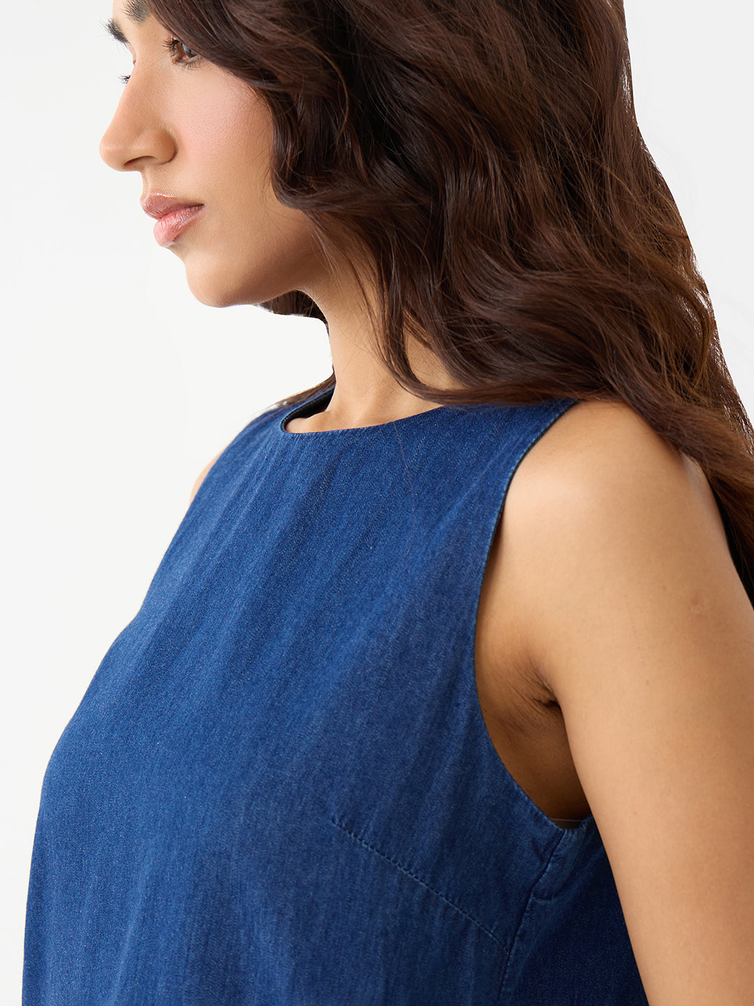 DenimLite Navy Asymmetric Co-ord
