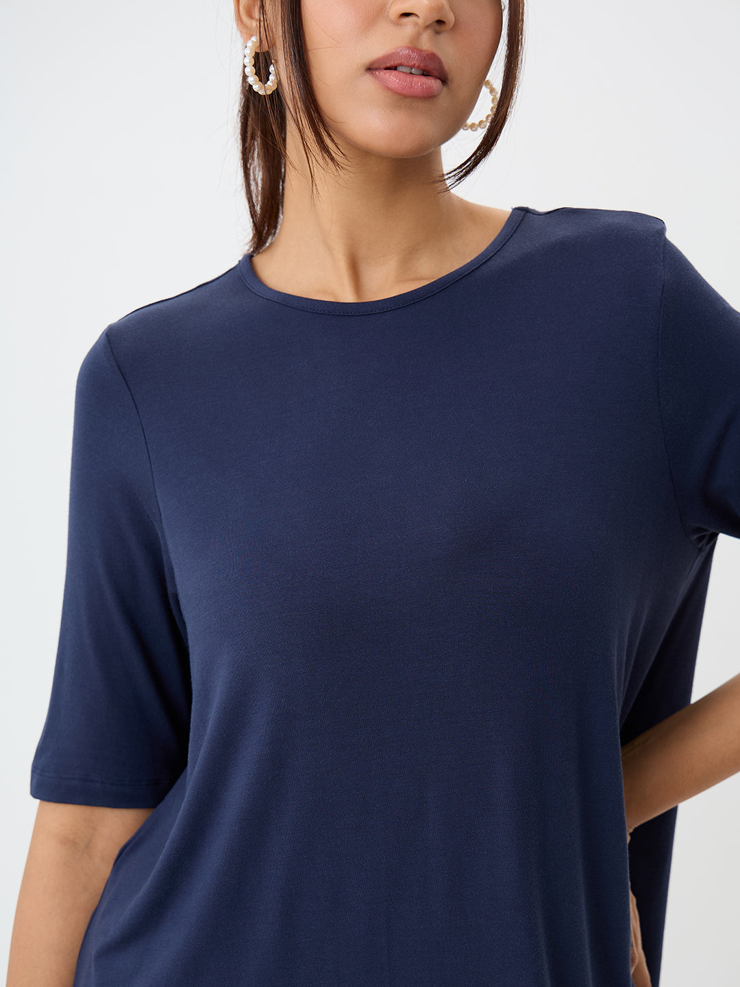 UltraSoft Bamboo Navy Asymmetrical Co-Ord