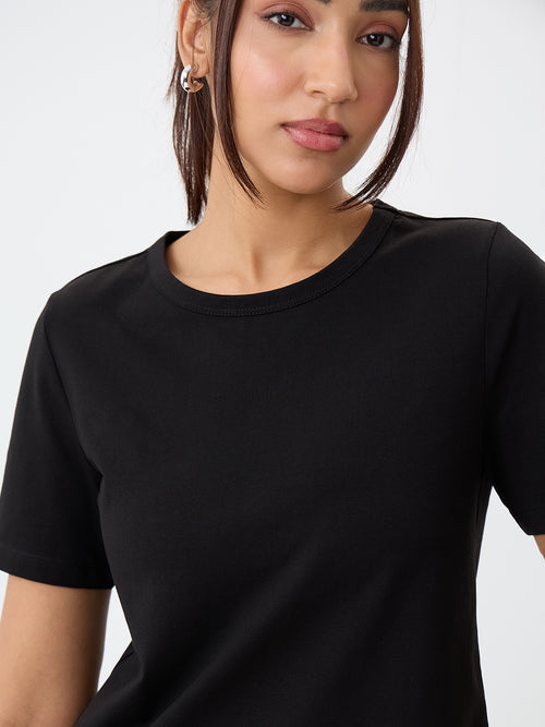 TrueStretch Black Baby Tee